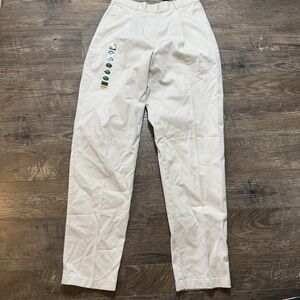 LL Bean Pants Womens 10 M Tall Khaki Original Fit Straight Leg Wrinkle-Free